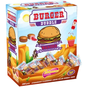Burger Bubble Strawberry Flavoured Bubble Gum