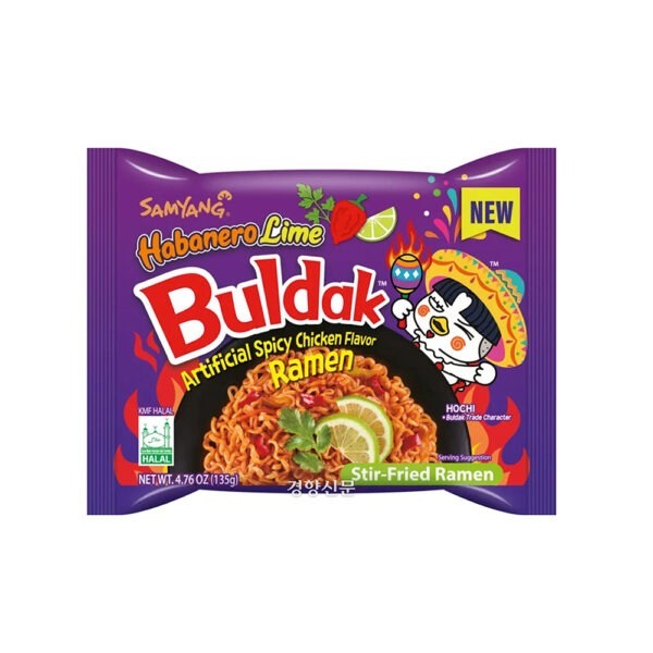 Samyang Buldak Ramen Hot Chicken Habanero Lime 135g