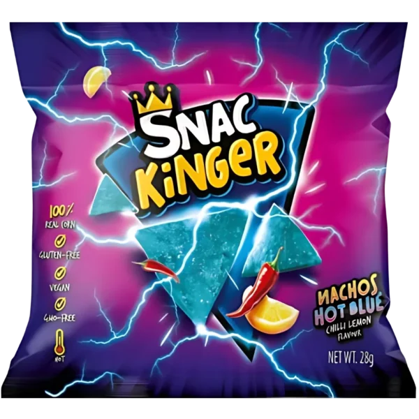 Snac Kinger Nachos Hot Blue Chips 28g