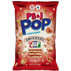 PB&J Pop Popcorn Smuckers & Jif Strawberry 149g